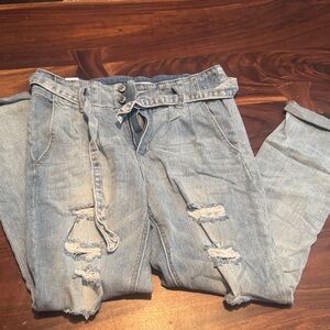 Almost Famous Light Blue Ripped Women's Jeans